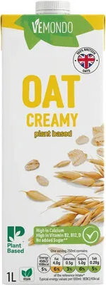 Front of pack, Oat Creamy plant based