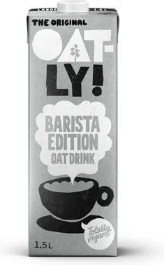 Front of pack, The original oat-ly barista edition oat drink