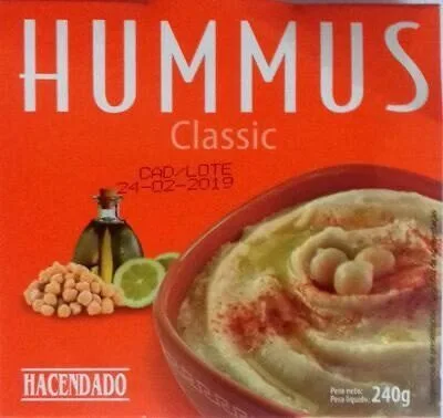 Front of pack, Hummus Classic